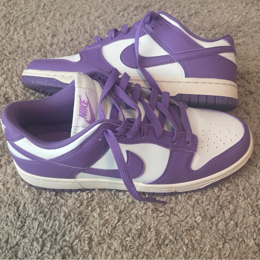 Nike Dunk Low in Purple and White